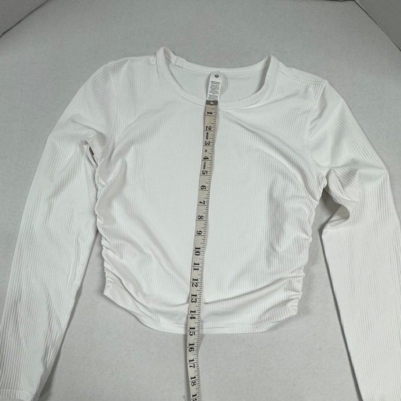 Lululemon All It Takes Ribbed Nulu Long-Sleeve Shirt - Size 6. - Picture 3 of 16